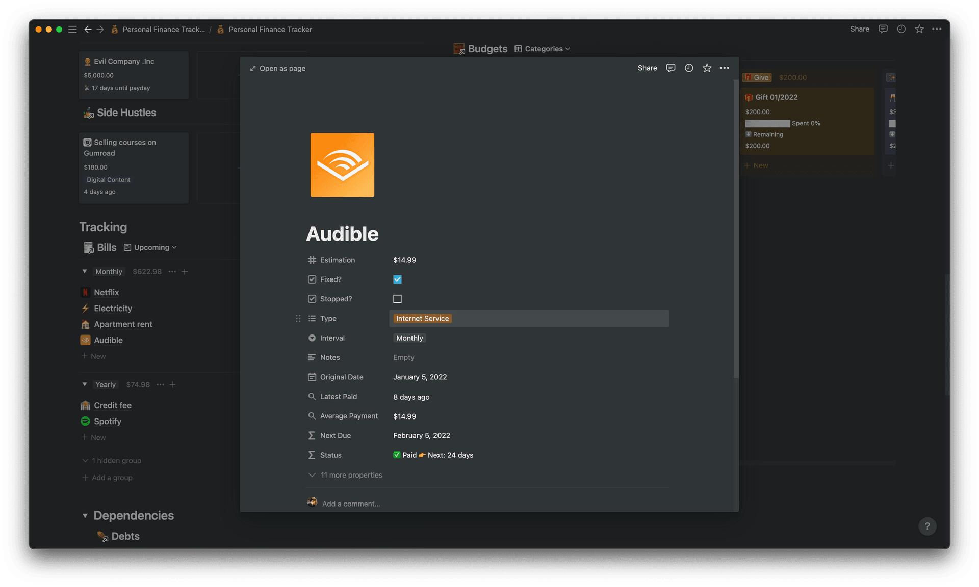 Recurring Transactions